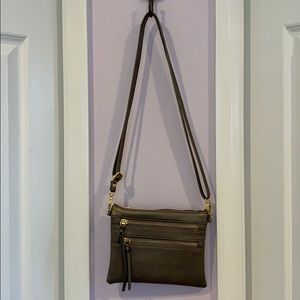 Dark beige crossbody bag